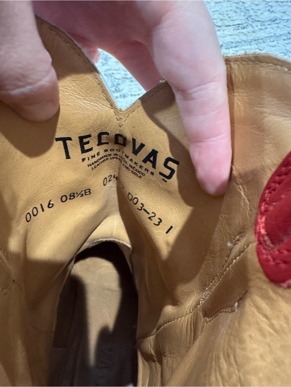 Tecovas Red Western Cowboy Boots - Picture 8 of 12